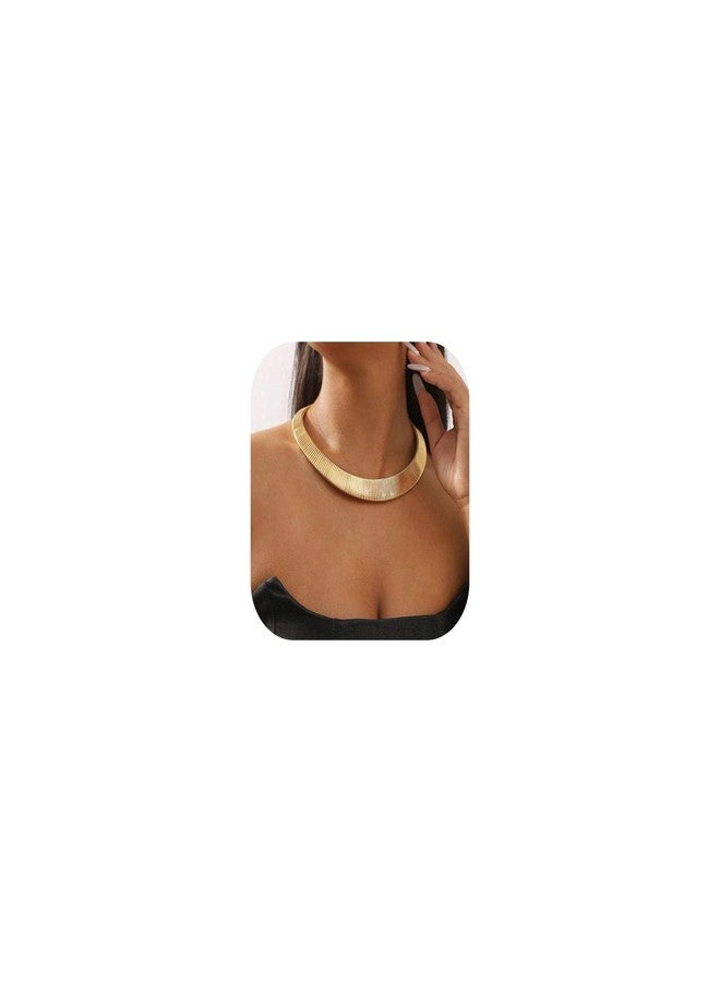 JAVARNV Chunky Gold Necklace Statement Necklace for Women Dainty Gold Choker Necklaces Exaggerated Ethnic Big Statement Jewelry Gifts Christmas stocking stuffs - Image 1
